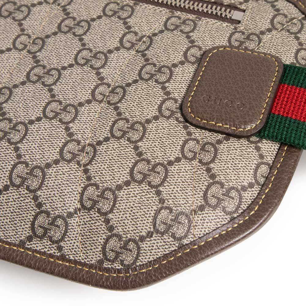 Gucci Body Bum Crossbody Belt Waist Belt Bag Crossbody GG Beige Brown Red - Picture 10 of 10